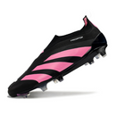 Adidas Predator 30 Elite Laceless Black and Pink Firm Ground FG Football Boot