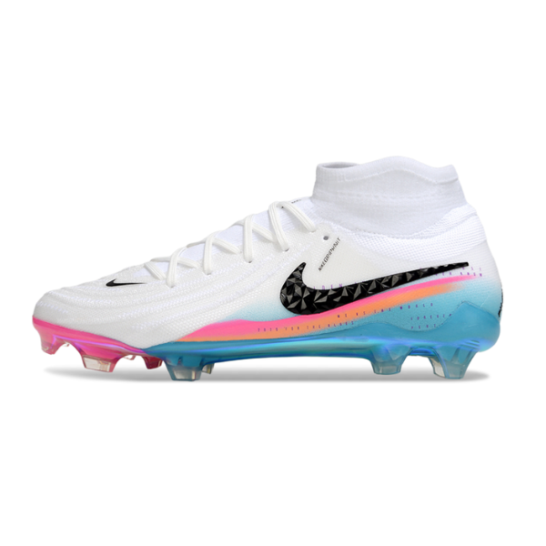 Nike Phantom Luna 2 Elite DF White Light Blue and Pink Firm Ground FG Football Boot