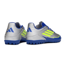 Chuteira Society Adidas F50 Club Gray and Dark Blue Turf TF Football Boot