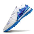 Chuteira Society Nike Phantom GX2 Elite branca e azul