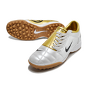 Chuteira Society Nike Total 90 III Turf TF Grey and Gold Football Boot