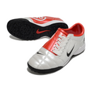 Chuteira Society Nike Total 90 III Turf TF White and Red Football Boot