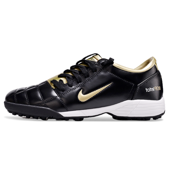 Chuteira Society Nike Total 90 III Turf TF Black and Gold Football Boot