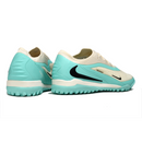 Chuteira Society Nike Phantom 6 Elite White and Light Blue Turf TF Football Boot