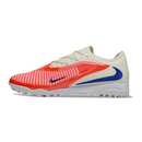 Chuteira Society Nike Phantom 6 Elite White and Orange Turf TF Football Boot